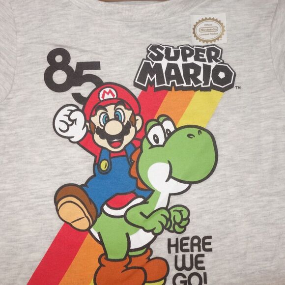 NEW Super Mario and Yoshi Here We Go Nintendo T Shirt 12 Months Baby Tee - Picture 2 of 5